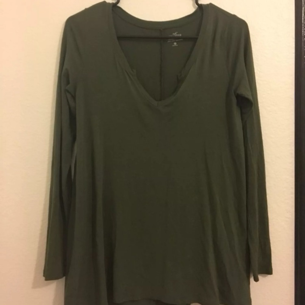 Hollister Green Long Sleeve Top